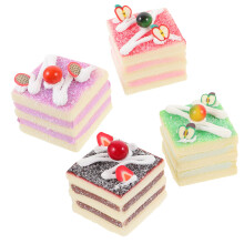 4 künstliche obsttorte modell für tischdekoration