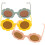 3 pares de gafas de sol para bebé con de girasol 11