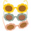 3 pares de gafas de sol para bebé con de girasol 1