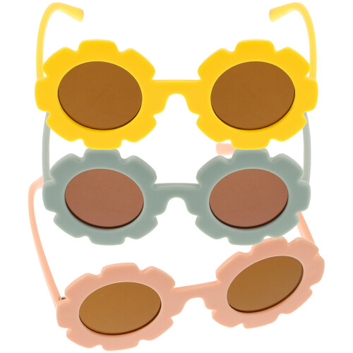 3 pares de gafas de sol para bebé con de girasol