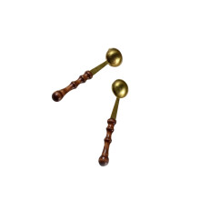 colher de cera para com de vintage e latão – 1