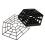 20pcs six angle plastic fish pond nets black mesh for home shop 1