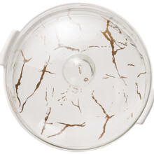 marbled ceramic cake dessert plate with cover container