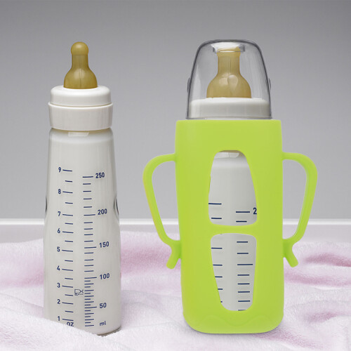 2 universais silicone para mamadeiras (cores sortidas) 1