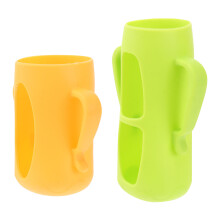 2 universais silicone para mamadeiras (cores sortidas)