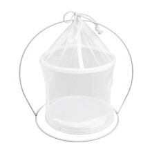 Wit Ademend Vouwkooi Ijzer Polyester Mini Observatie Buitenkooi