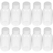 10 Transparante Waterfles van Plastic, 250 ml (Transparant)
