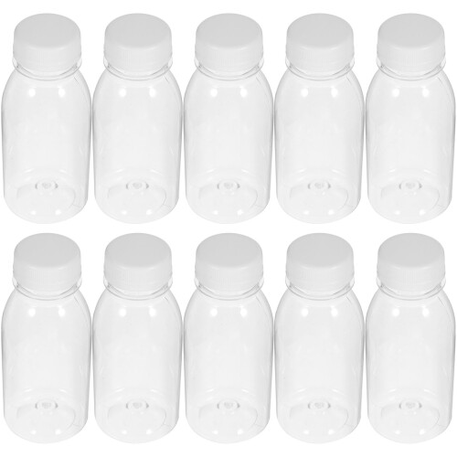 10 Transparante Waterfles van Plastic, 250 ml (Transparant)