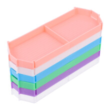 6 stuks Plastic Rubbelbakken Groot DIY Diamant Strass Plaat Bakken