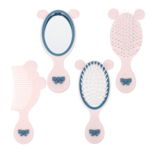 1 set massage-haarbürste, entwirrungskamm, handspiegel für kleinkinder