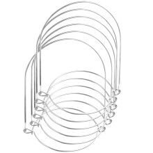 6 einweckglas-hänger aus edelstahldraht,