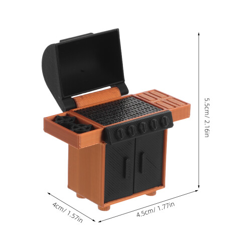 mini barbacoa 1:20 para casas muñecas, cocina 2