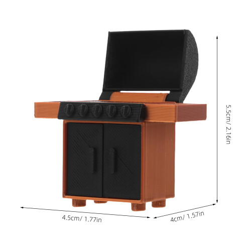 mini barbacoa 1:20 para casas muñecas, cocina 1