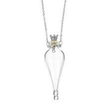 hanging glazen hanger wensflesje mini potje ketting decor
