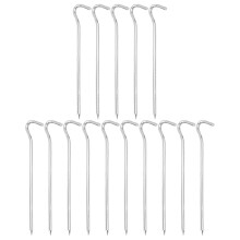 15 heringe aluminium fragezeichen-form für outdoor camping