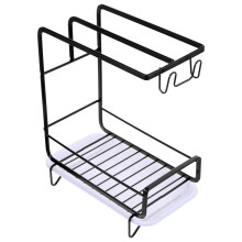 küchenschwammhalter mit abtropfgitter und auffangschale