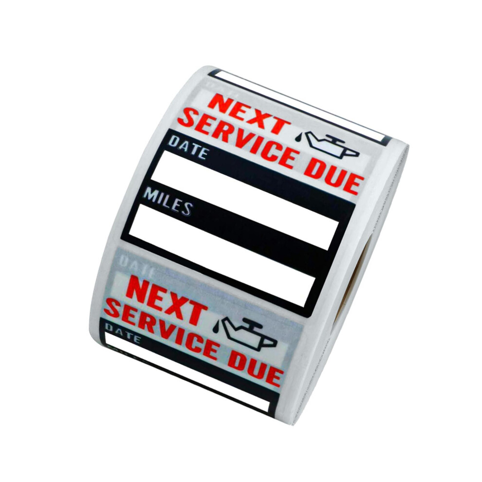 Oil Change Service Reminder Stickers Low-Tack for Perforation Line-image-OPC-PKK9HBJ-NEW