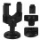 6Pcs Black Guitar Hangers Wall Mount Auto Locking with Rubber Grip 7