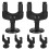 6Pcs Black Guitar Hangers Wall Mount Auto Locking with Rubber Grip 4