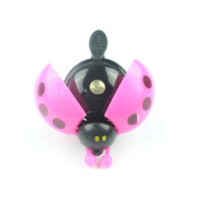 Rosy Ladybug Bike Handlebar Bell Clear Sound Kids Bicycle Horn