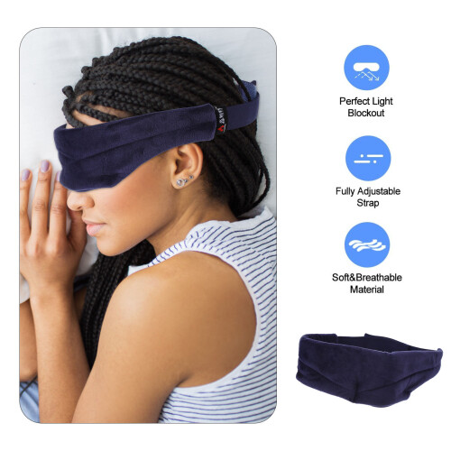 1 einfarbige augenauflage, schlafmaske, augenbinde 1