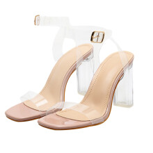 1 paar high-heel-sandalen, damenschuhe mit hohen absätzen
