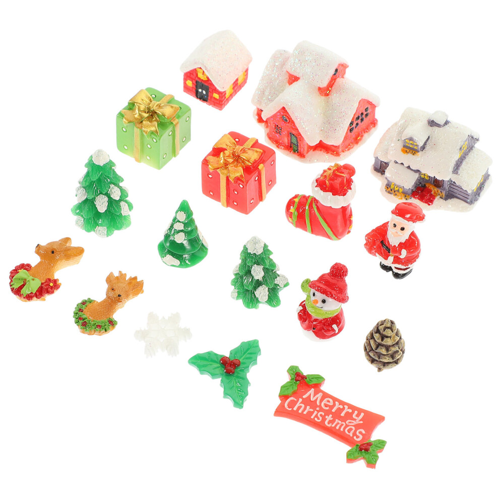 2 Sets Miniature Christmas Ornaments Resin Figurines for Doll House-image-OPC-PKK9MMY-NEW
