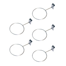 5 estantes pared para balones baloncesto, soportes pelotas plateados