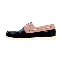 Mocassim de Couro Kaporal Fably - Marinho-Rosa