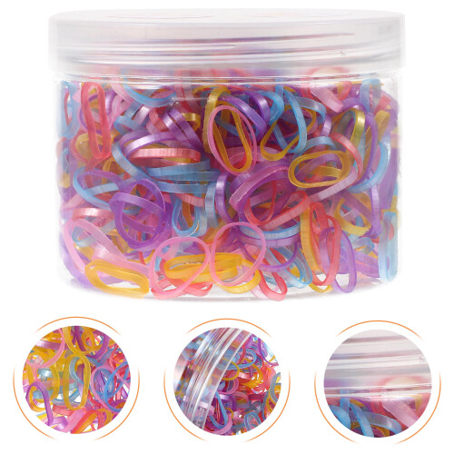 1Boîte Élastiques Colorés Pour Cheveux Animaux Accessoire Décoratif 2