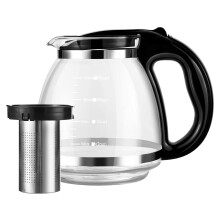 ounona glasteekanne 1500 ml mit herausnehmbarem filter, hitzebeständig