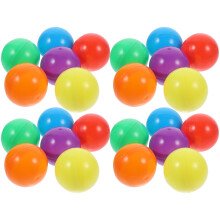 50 füllbare, öffnbare Kunststoffkugeln zum Befüllen und Verstauen, bunt