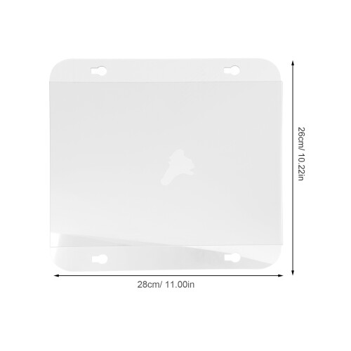 2 . soporte acrílico transparente con ventosas para pósters 2