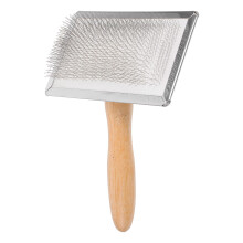 cepillos de lana con aguja, de madera para tejido y