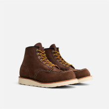 (Brown, 10.5 (Adults')) Red Wing 6 Inch Moc Toe Suede Men's Chocolate Boots