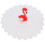 tampa de silicone 11 cm com de flamingo para 1