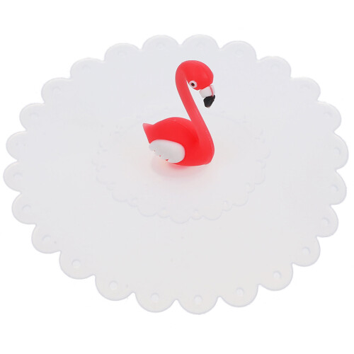 tampa de silicone 11 cm com de flamingo para