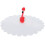 tampa de silicone 11 cm com de flamingo para 10