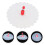 tampa de silicone 11 cm com de flamingo para 2