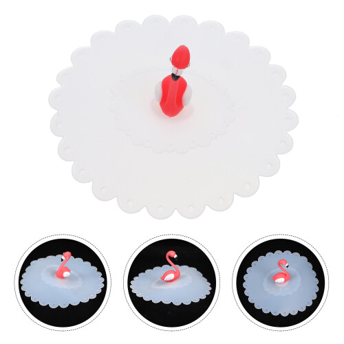 tampa de silicone 11 cm com de flamingo para 1