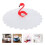 tampa de silicone 11 cm com de flamingo para 11