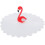 tampa de silicone 11 cm com de flamingo para 7