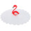 tampa de silicone 11 cm com de flamingo para 9
