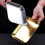 2pcs stainless steel square storage dessert plates silver 4