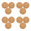 12 Pcs Cork Record Player Slipmat Anti-Static Anti-Vibration Mat 7