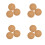 12 Pcs Cork Record Player Slipmat Anti-Static Anti-Vibration Mat 9