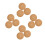 12 Pcs Cork Record Player Slipmat Anti-Static Anti-Vibration Mat 10