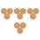 12 Pcs Cork Record Player Slipmat Anti-Static Anti-Vibration Mat 6
