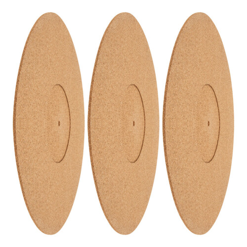 12 Pcs Cork Record Player Slipmat Anti-Static Anti-Vibration Mat 2