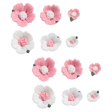 12Stk DIY Schmuck Charms Kirschblüten Dekorationen Keramik